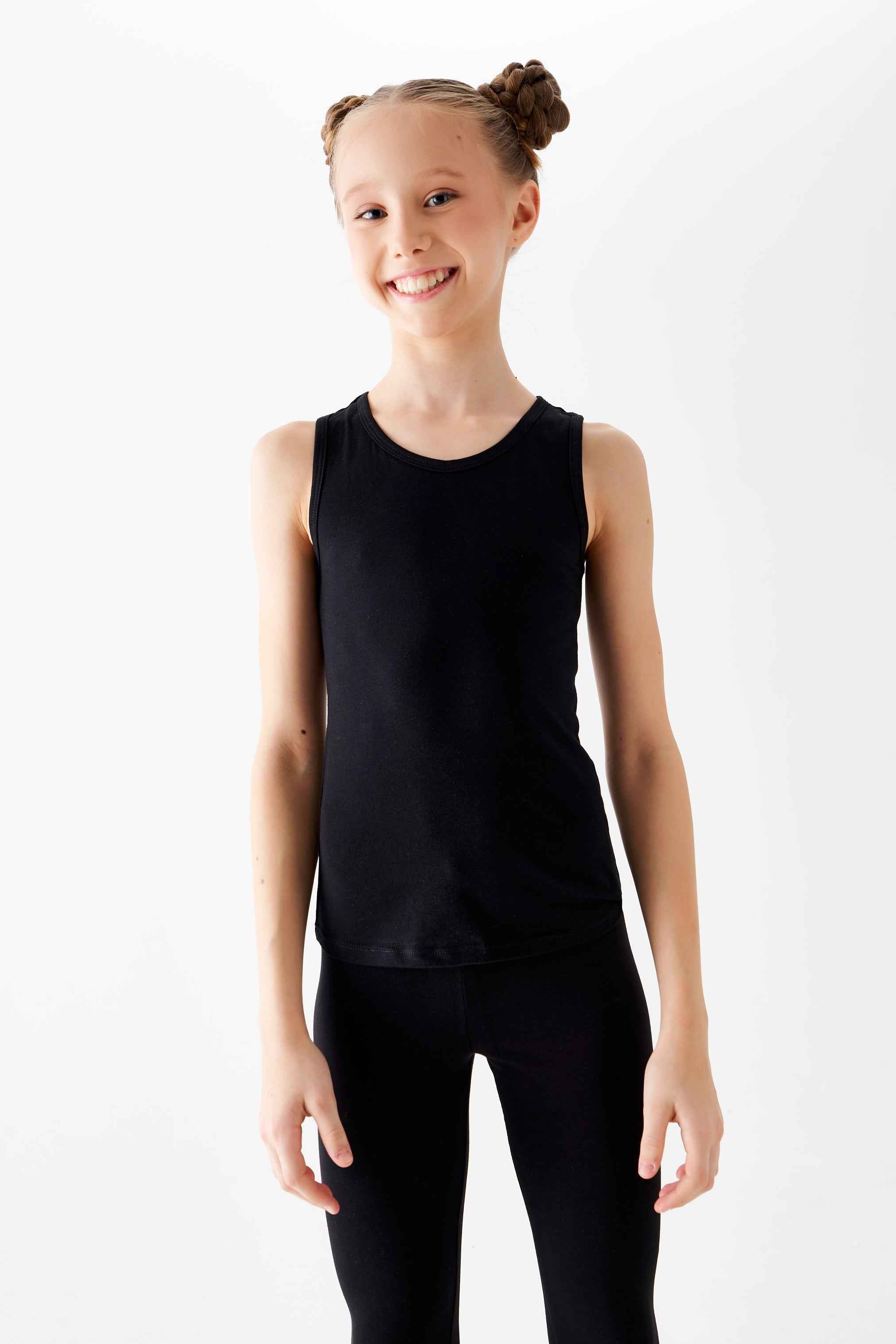 Débardeur dos nageur " Jeune Étoile " (noir)