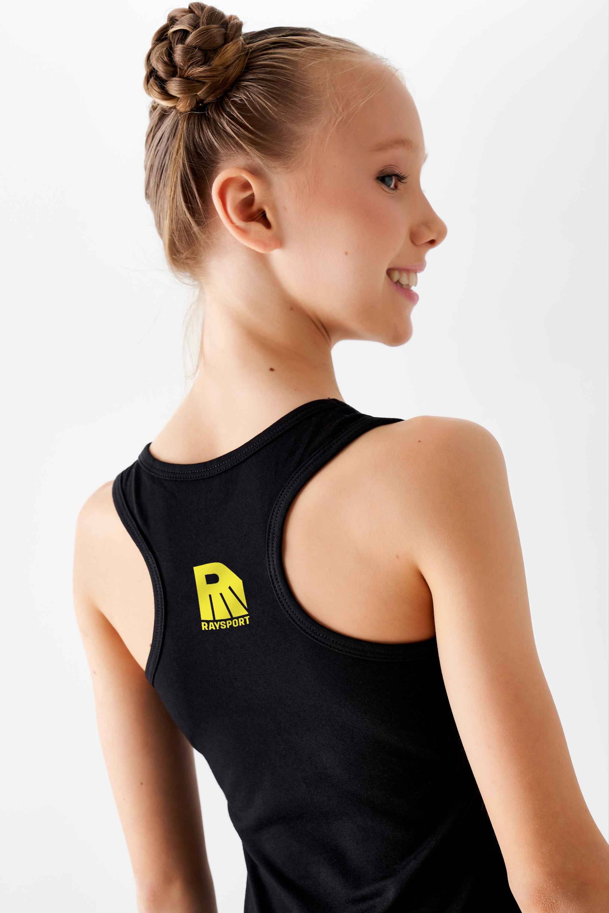 Débardeur dos nageur " Jeune Étoile " (noir)