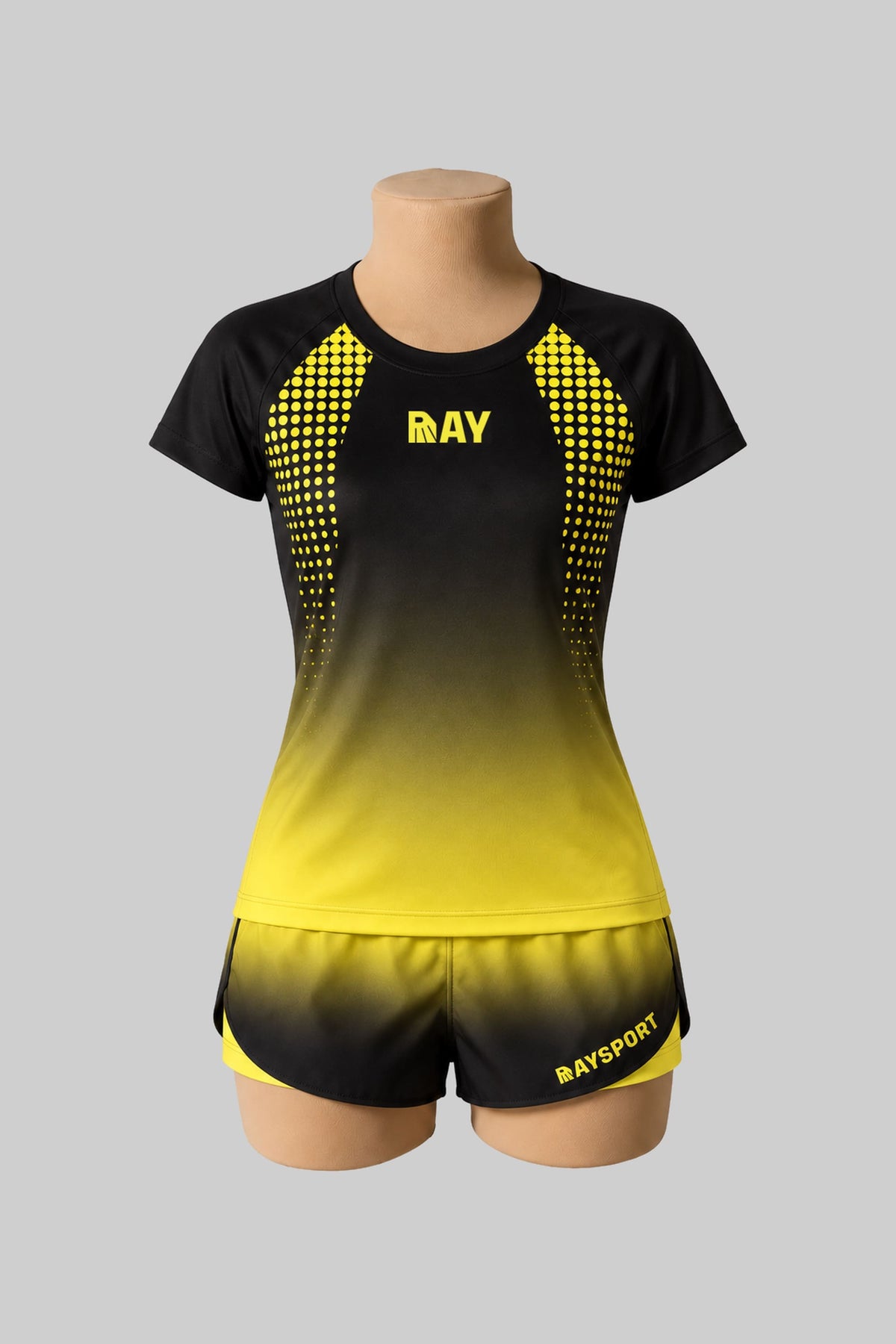 T-shirt basique cintré à col rond (manches courtes) - Raysport