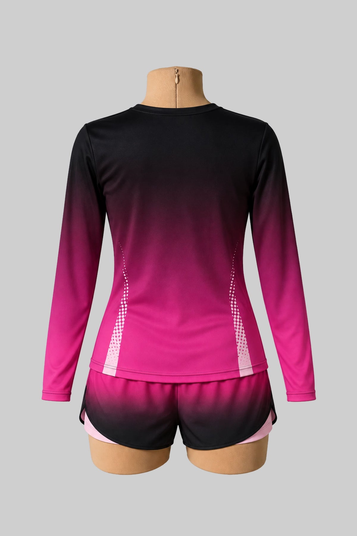 T-shirt basique cintré à col rond (manches longues) - Raysport