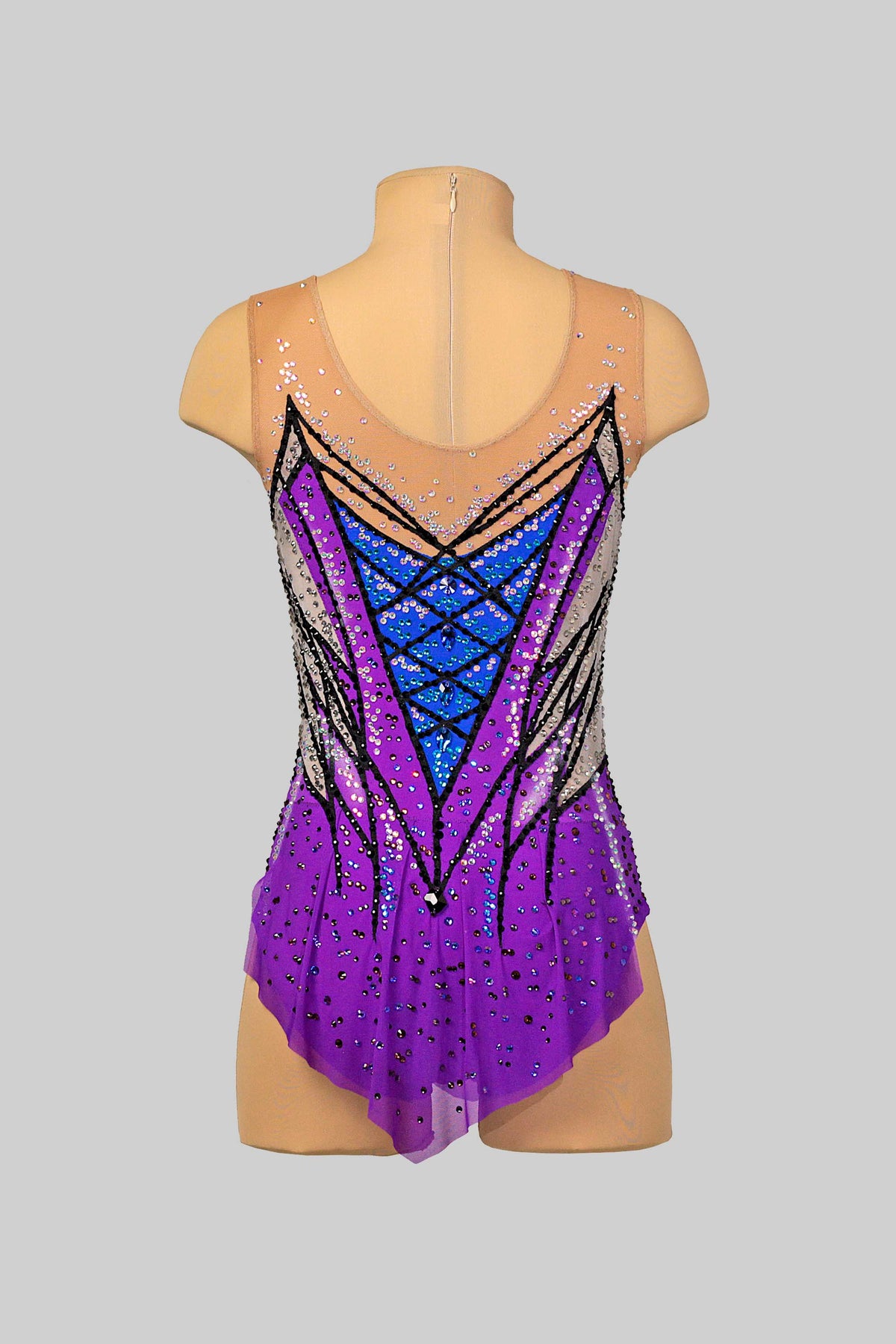 Justaucorps de gymnastique rythmique Violette (Série Elite) - Raysport