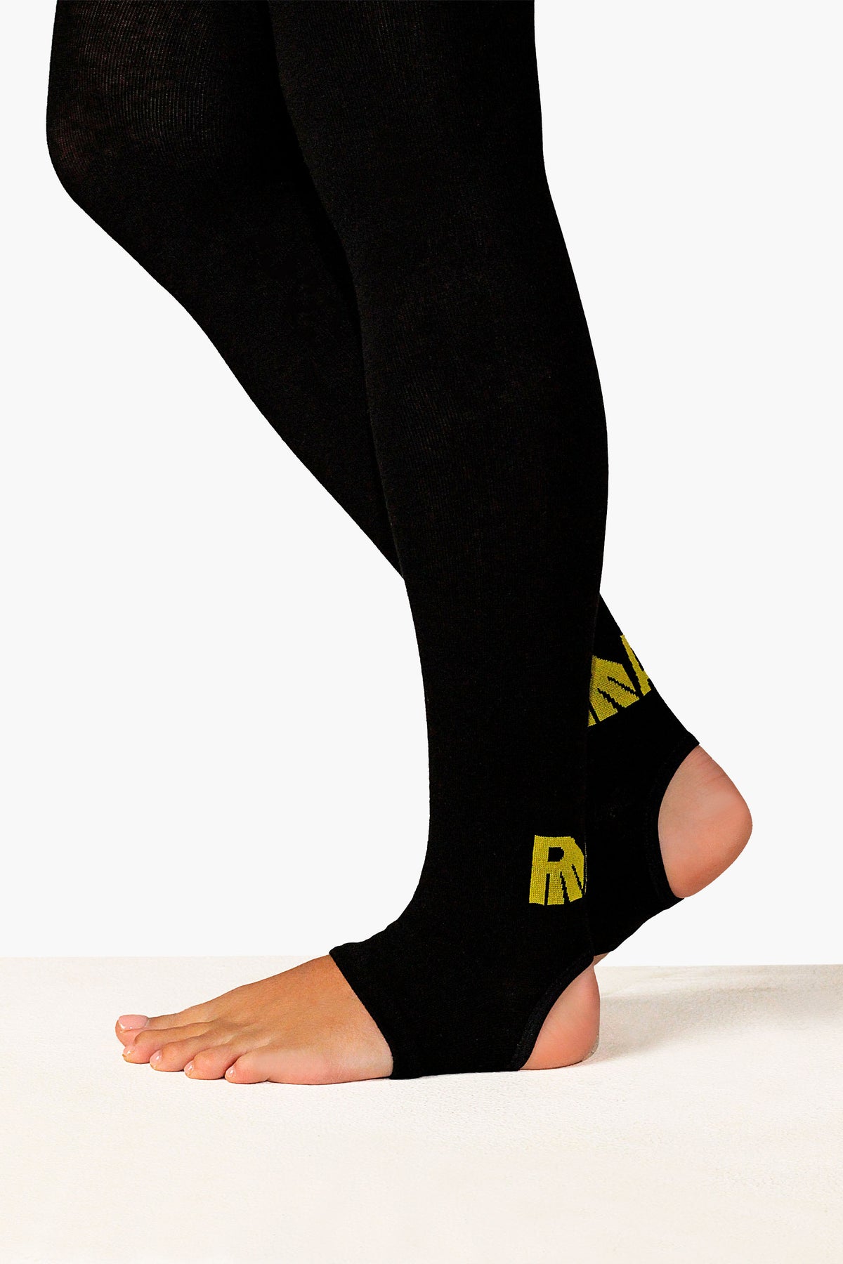 Guêtres de sport à talon ouvert Ray (noires) - Raysport