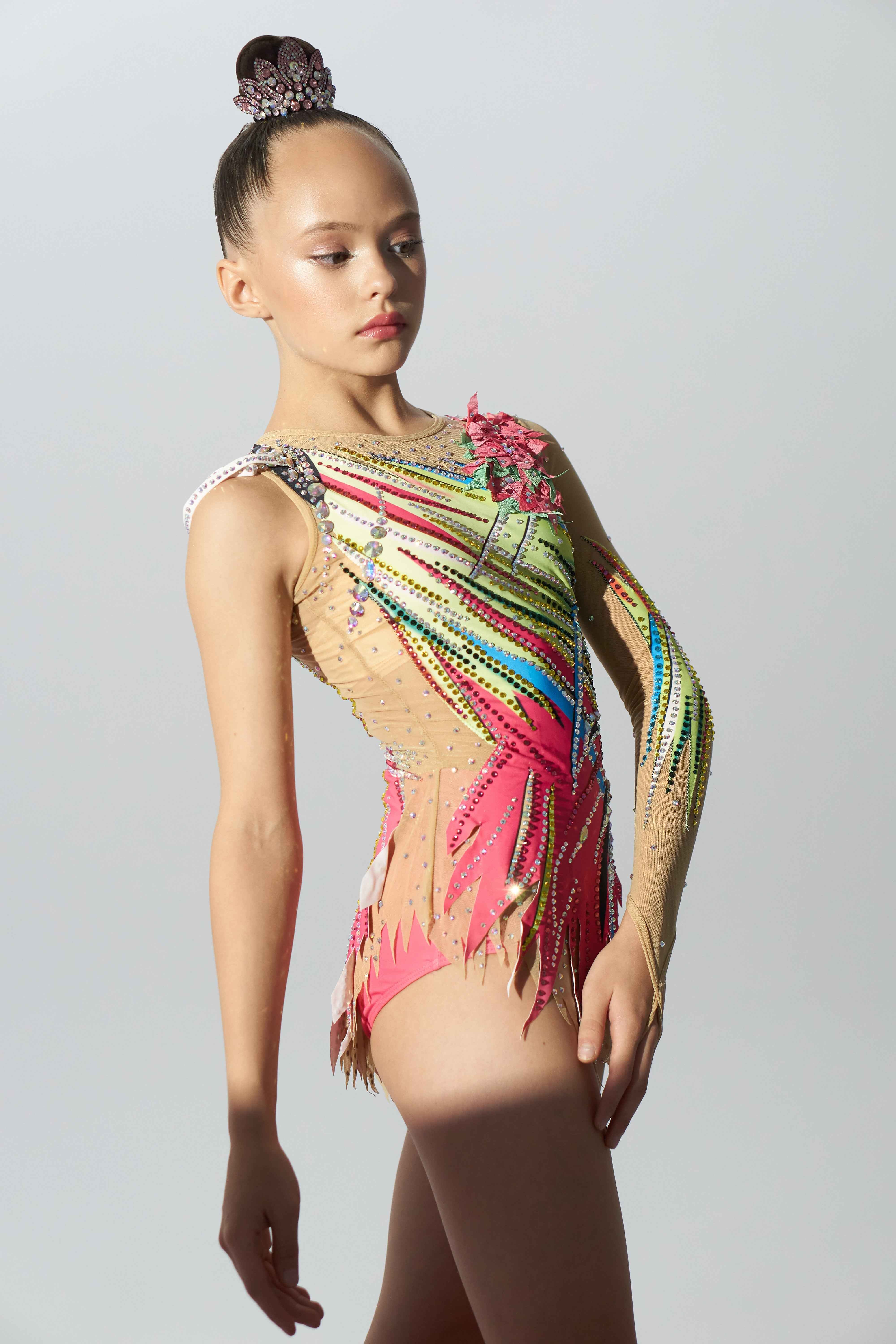 Justaucorps de compétition pour gymnastique rythmique, twirling et majorette sur mesure - Raysport