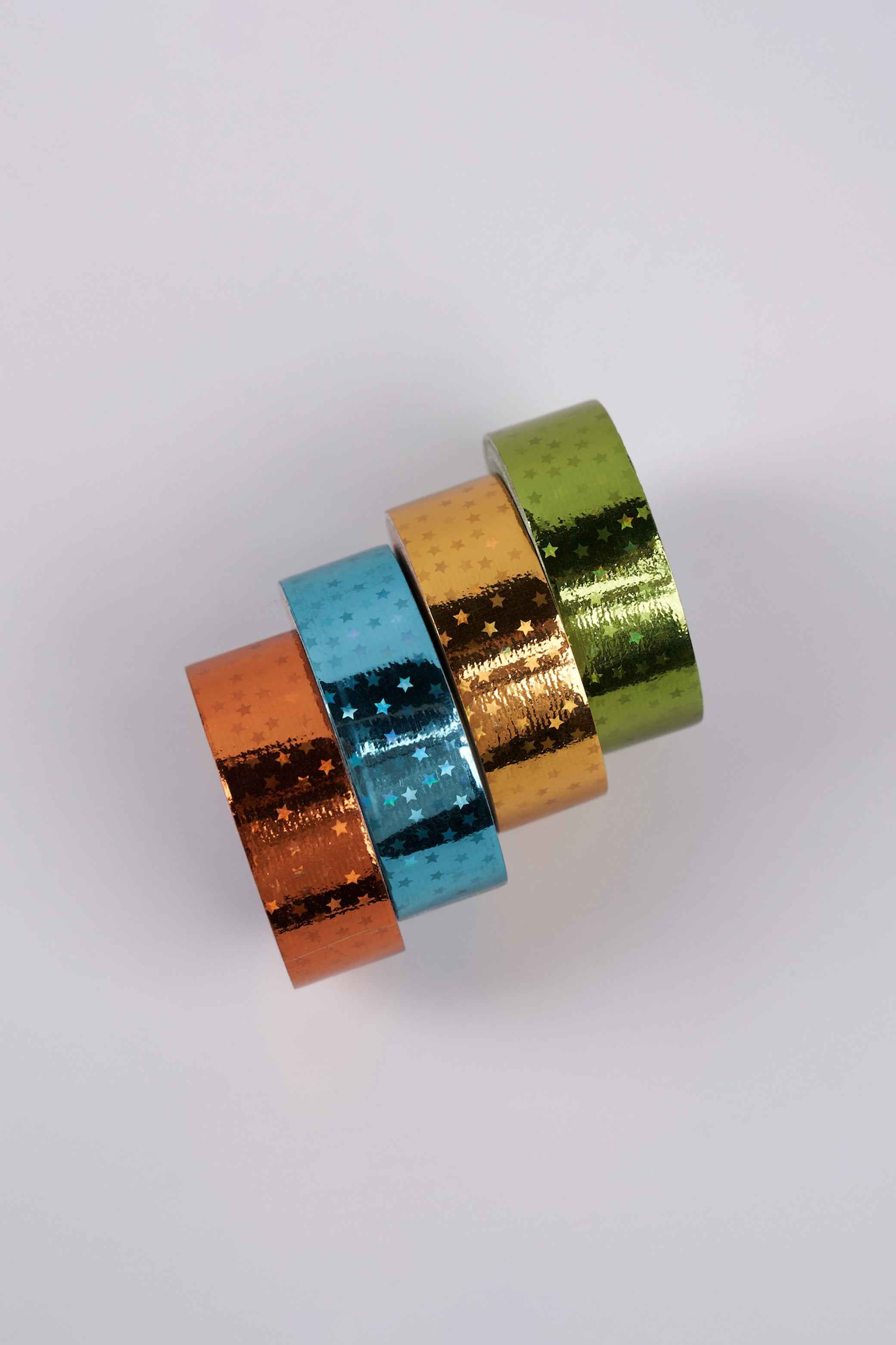 Ruban adhésif pour cerceaux " Étoiles " (4 coloris)