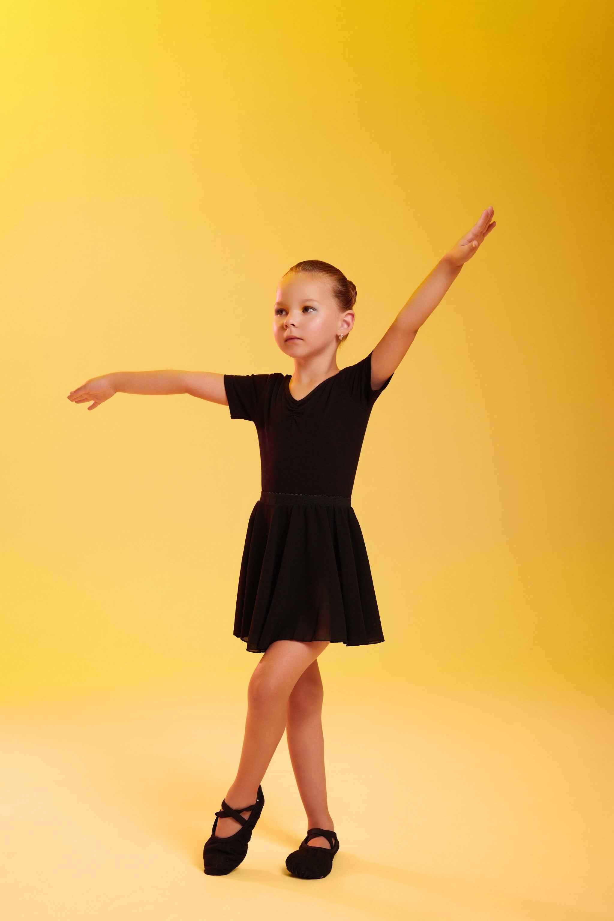 Justaucorps avec jupette en mousseline " Yvonne " (4 coloris)