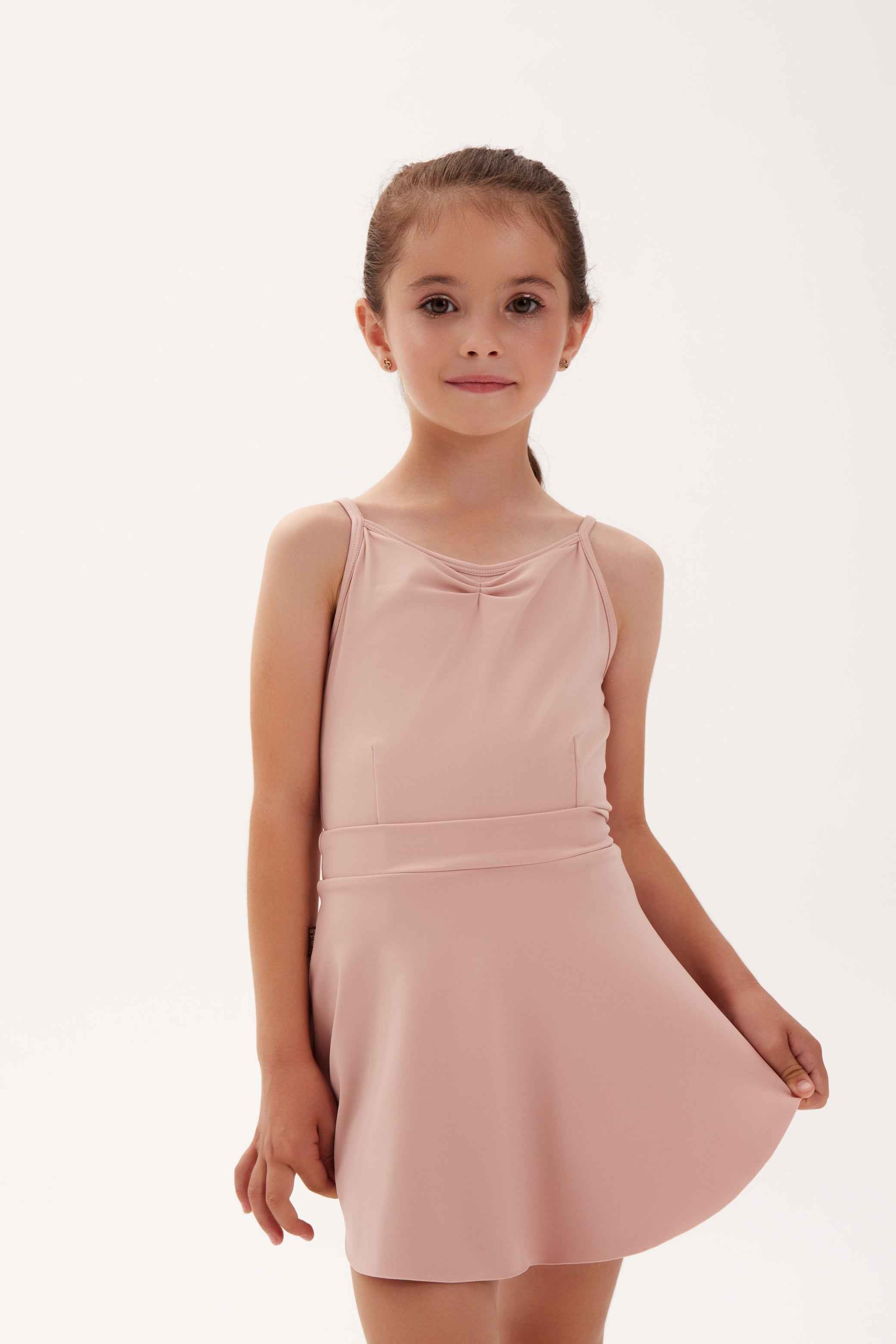 Tenue de danse classique " Estée " : justaucorps + jupette (3 coloris)