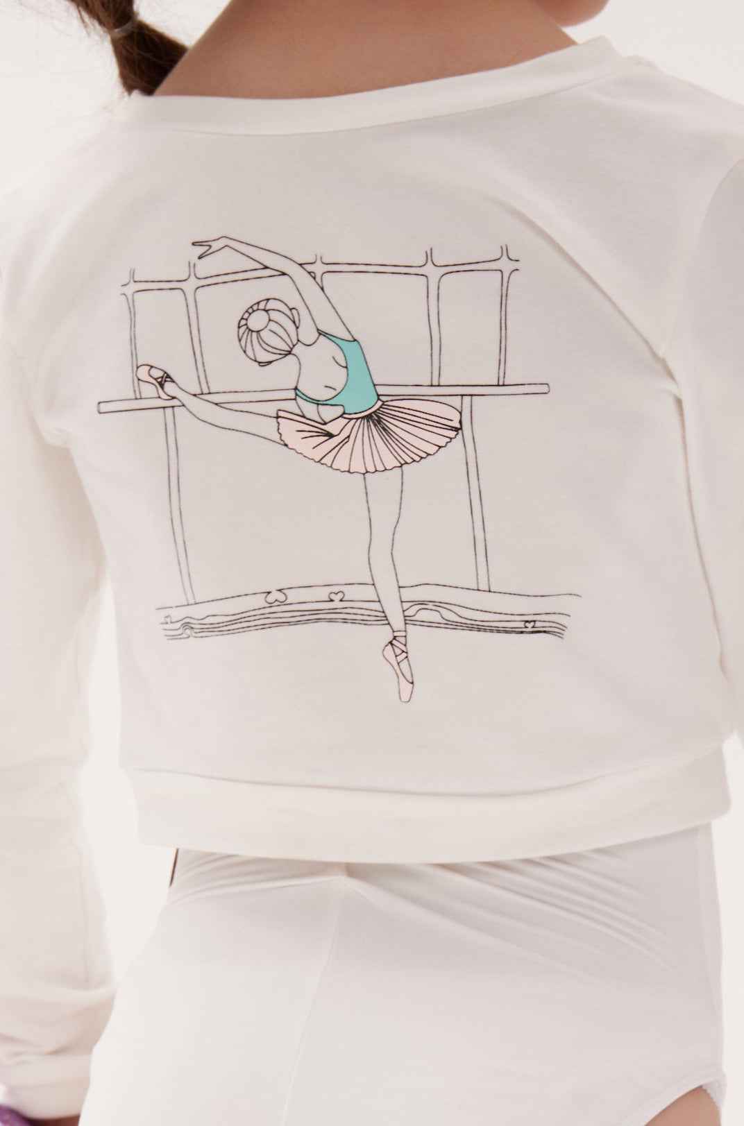 Tenue de danse classique " Grace " : justaucorps + cache-cœur à enfiler (2 coloris)