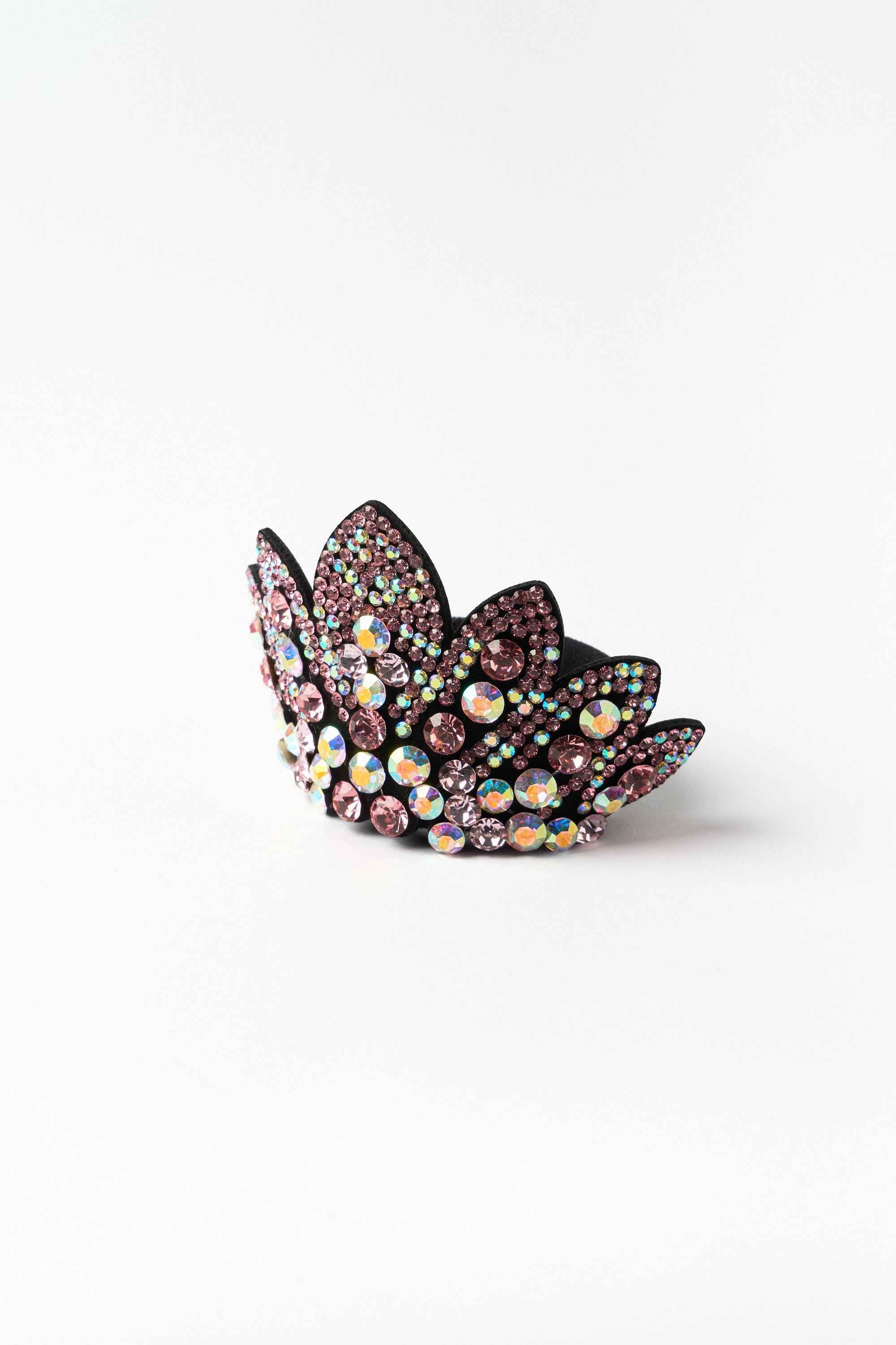 Élastique à cheveux avec strass "Brillance de Fleur" (8 Coloris)