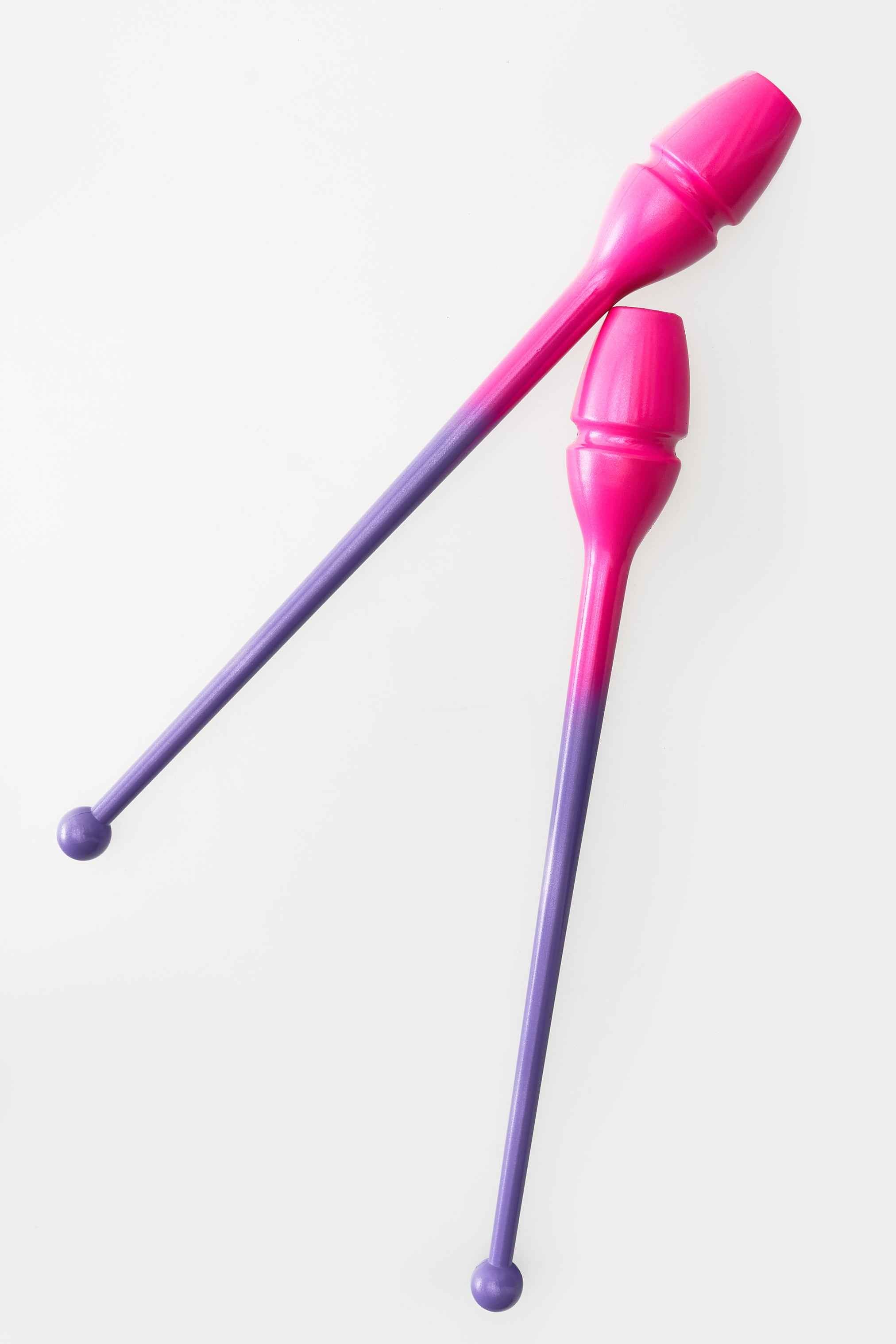 Massues de gymnastique rythmique dégradées (4 coloris)