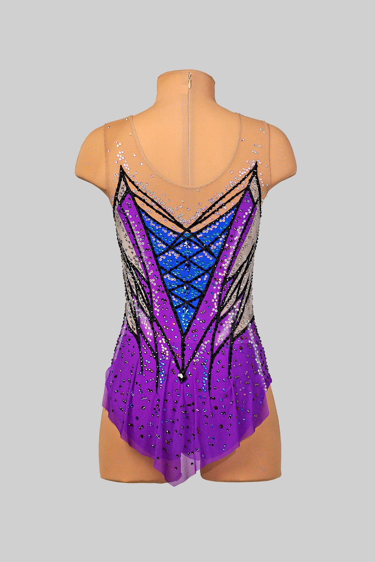 Justaucorps de gymnastique rythmique Violette (Série Elite) - Raysport