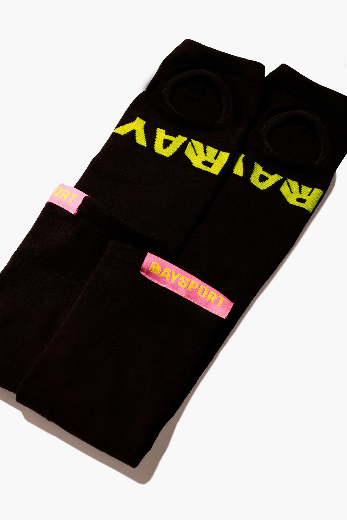 Guêtres de sport à talon ouvert Ray (noires) - Raysport