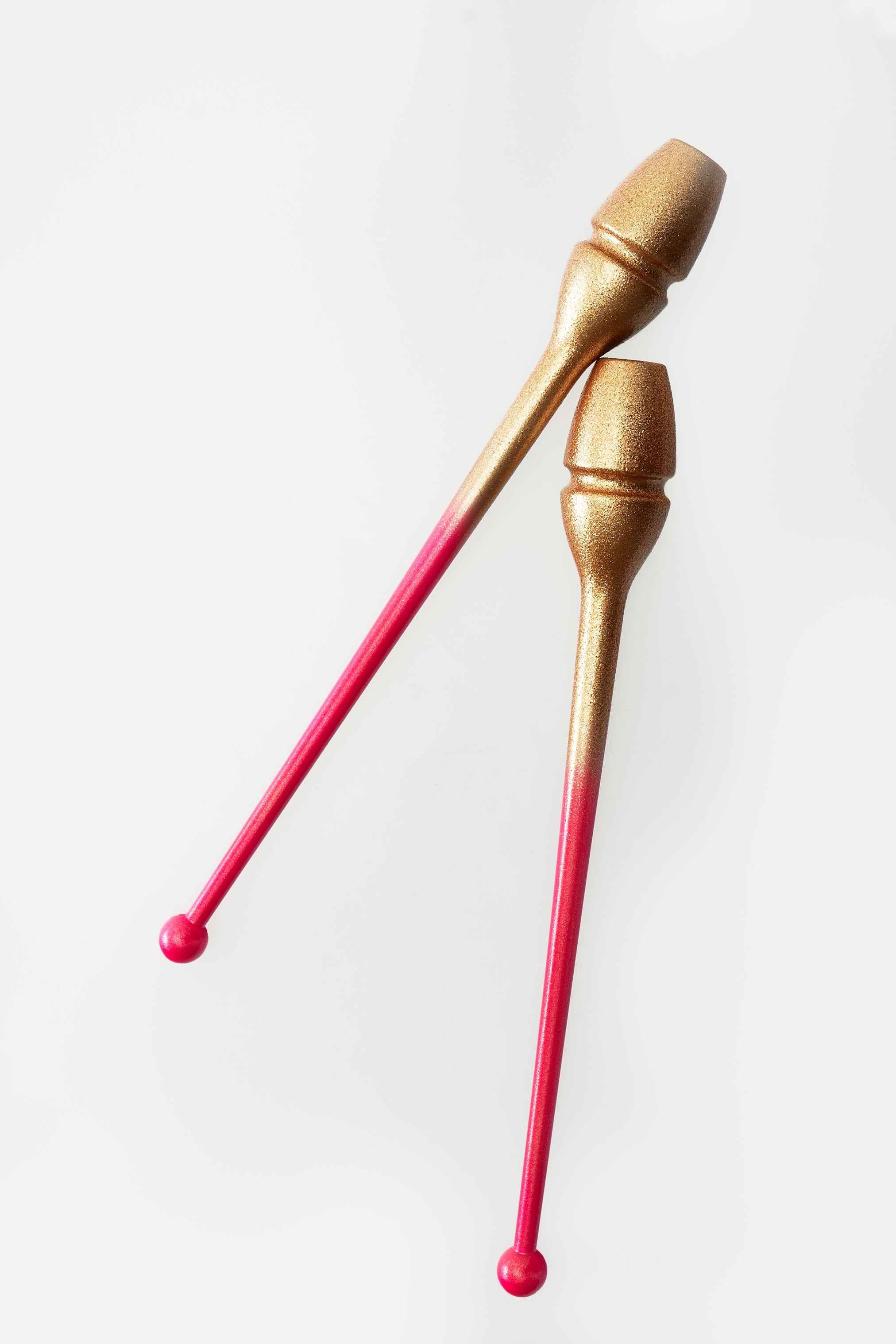 Massues de gymnastique rythmique dégradées (4 coloris)