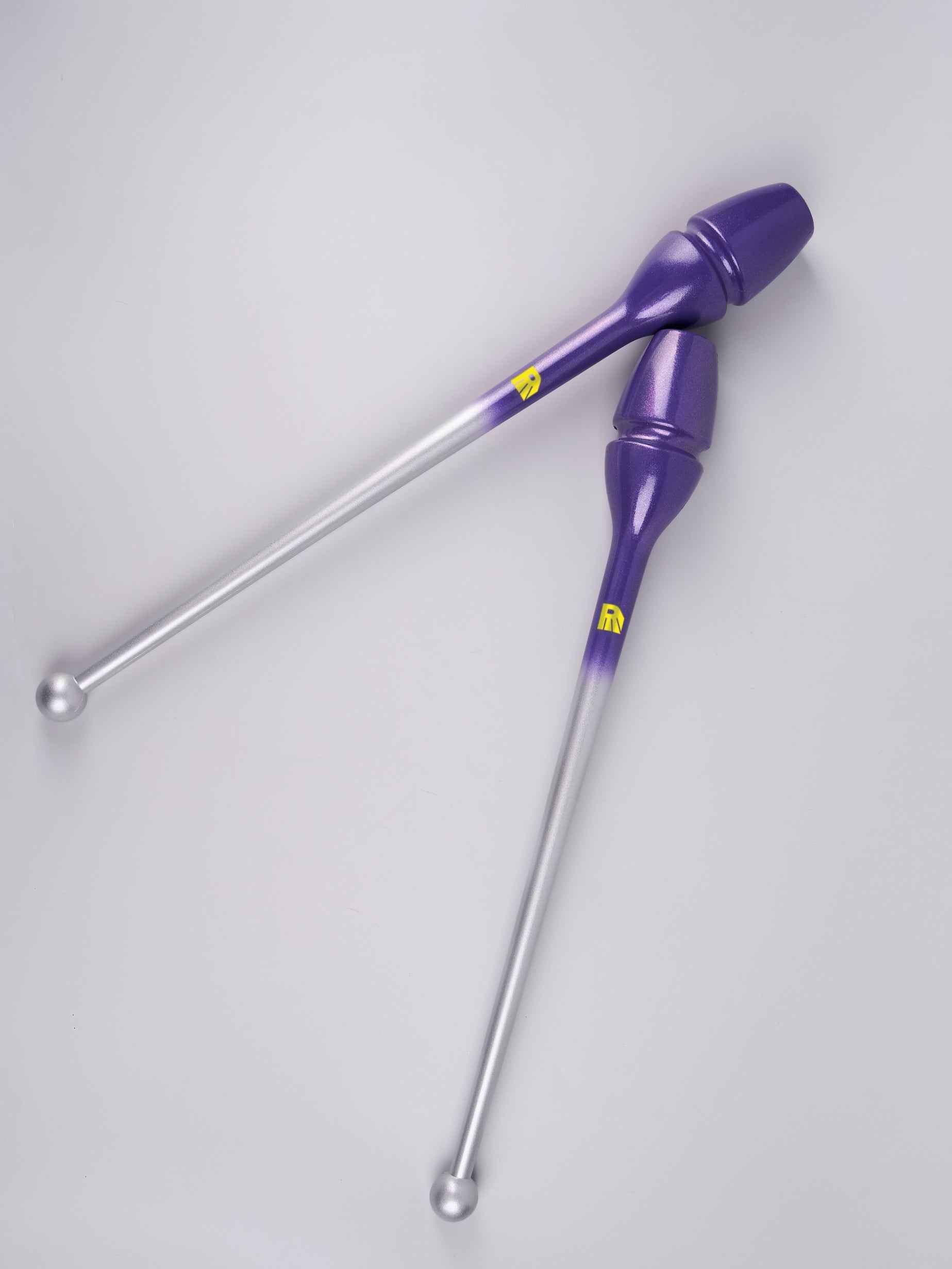 Massues de gymnastique rythmique dégradées (4 coloris)